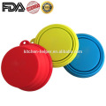 Venta al por mayor precio de fábrica impermeable grado de alimentación resistente al calor de silicona plegable Pet Bowl / plegable Pet Dog Cat Bowl